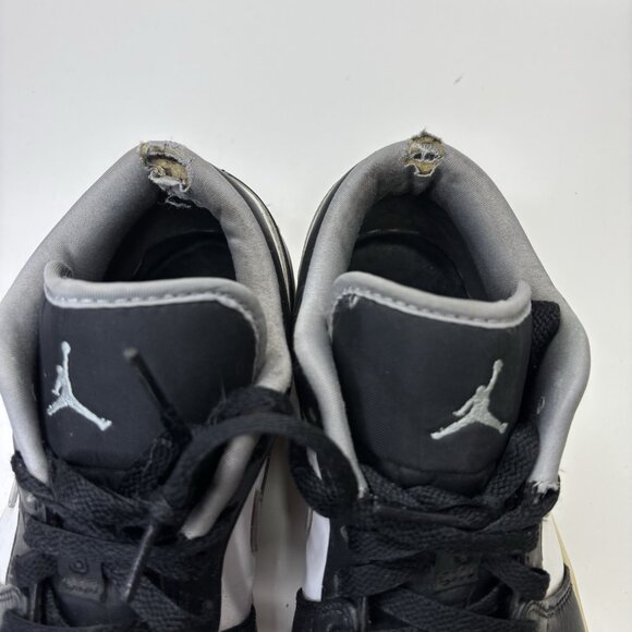 Nike Air Jordan 1 Low ‘Shadow’ Black White Grey Sneakers 553558-040 Size 8 Skate - Picture 4 of 12